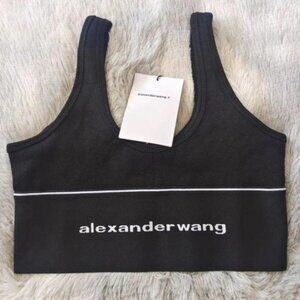 NWT Alexander Wang Logo Elastic Bra